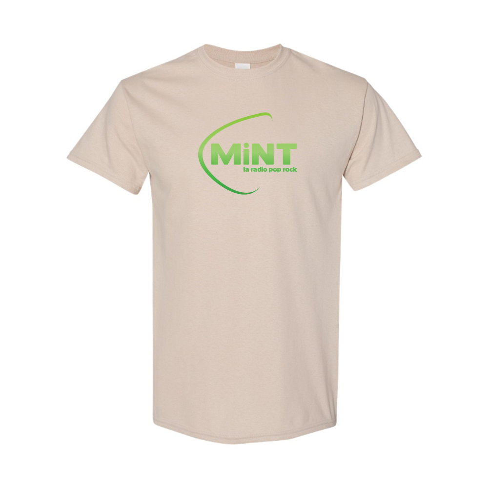 Men's Mint Radio Logo Cotton T-Shirt