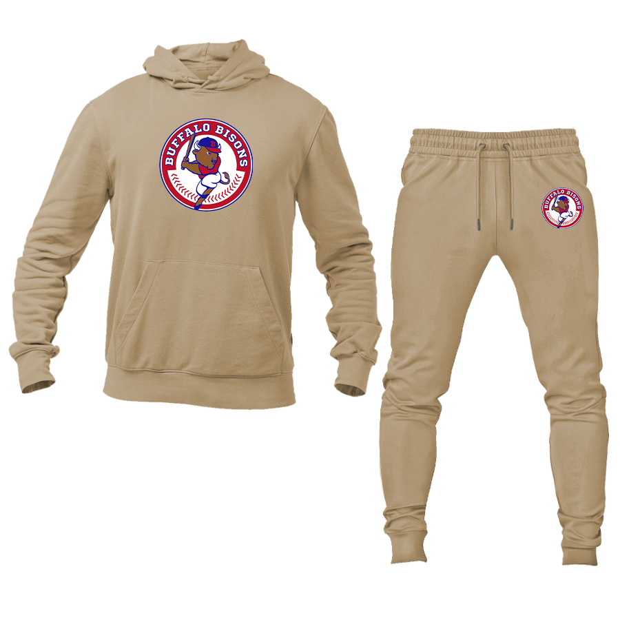 Men's Buffalo Bisons Logo Hoodie Joggers Set