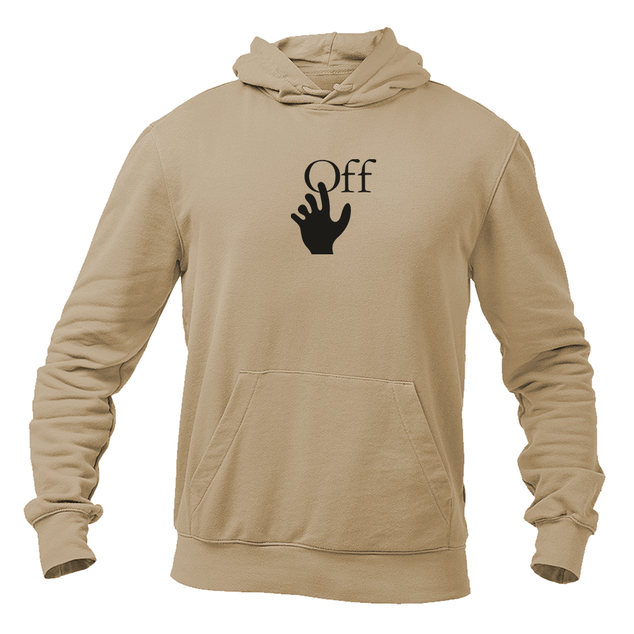 Men's Off-White Hand Logo Pullover Hoodie