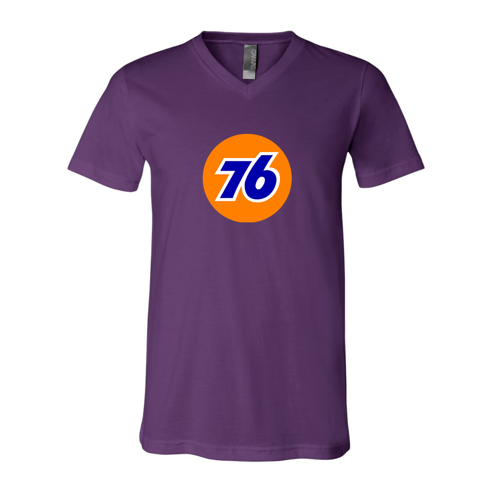76 Gas Station BELLA CANVAS - Jersey V-Neck T-Shirt