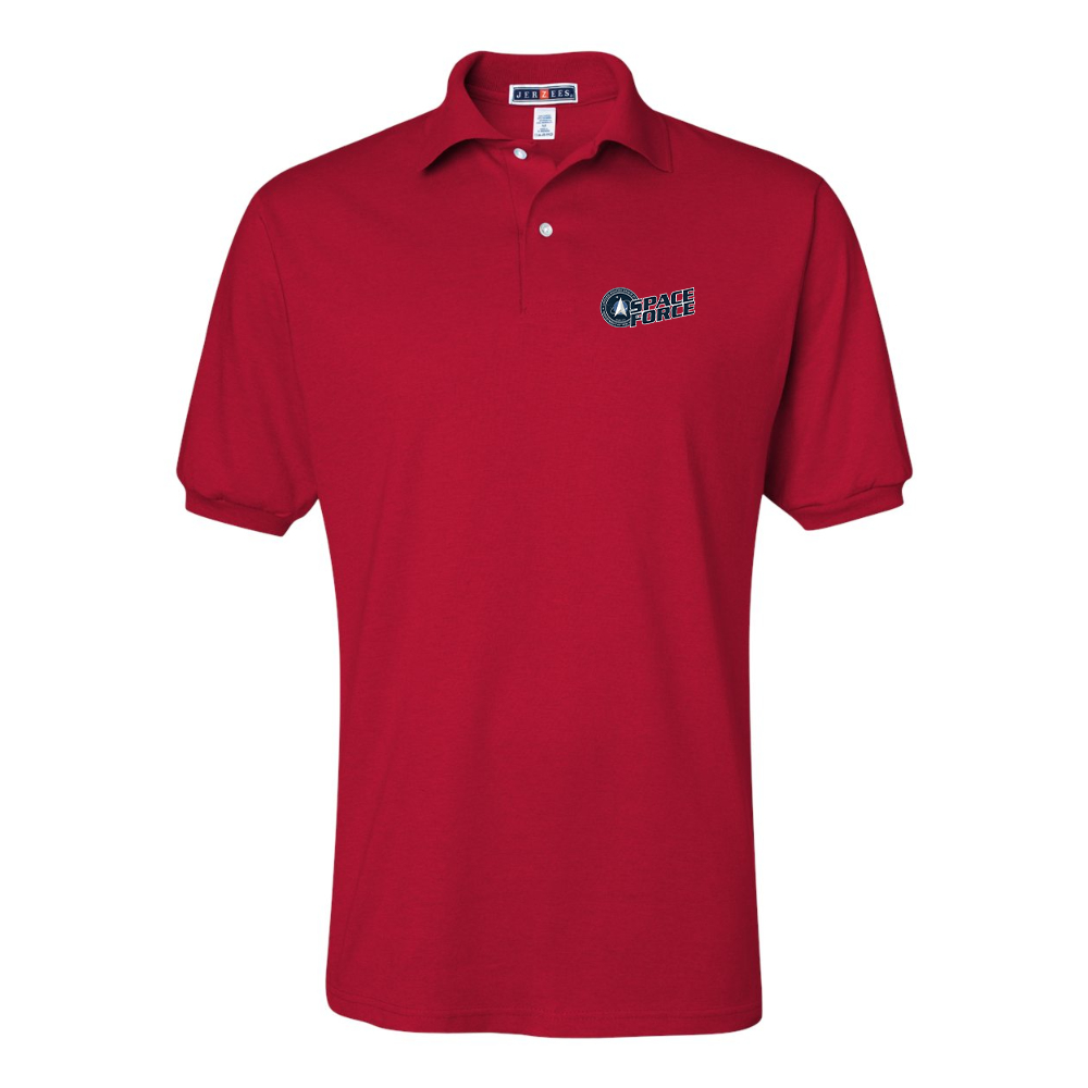 Men's Space Force JERZEES SpotShield polo