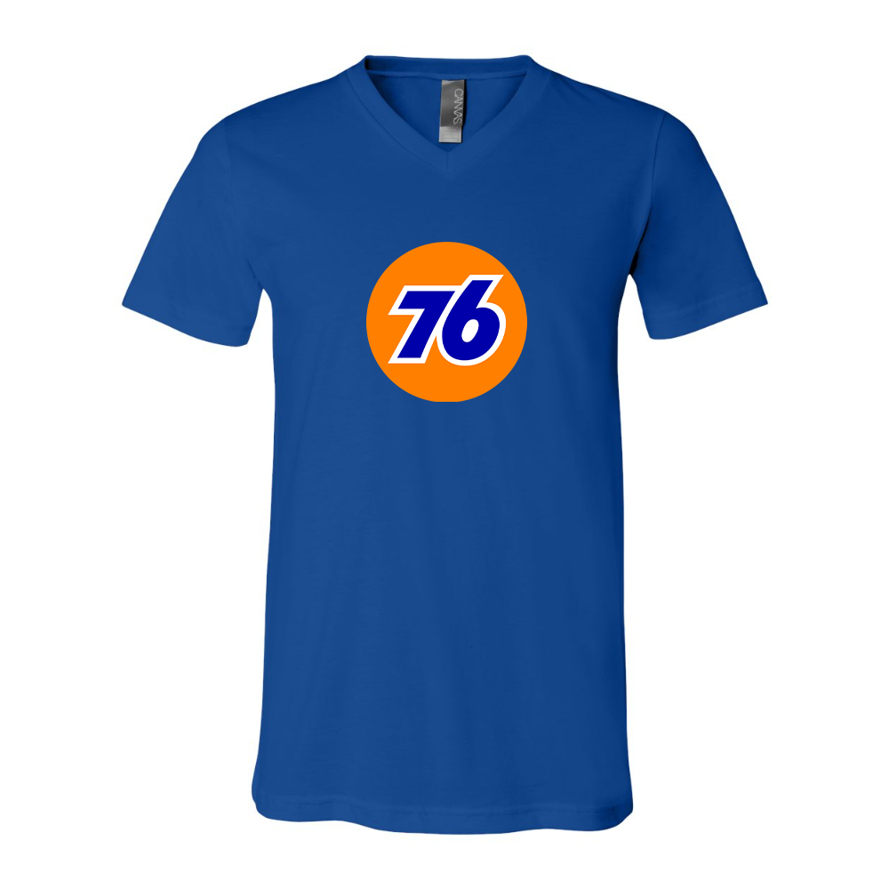 76 Gas Station BELLA CANVAS - Jersey V-Neck T-Shirt