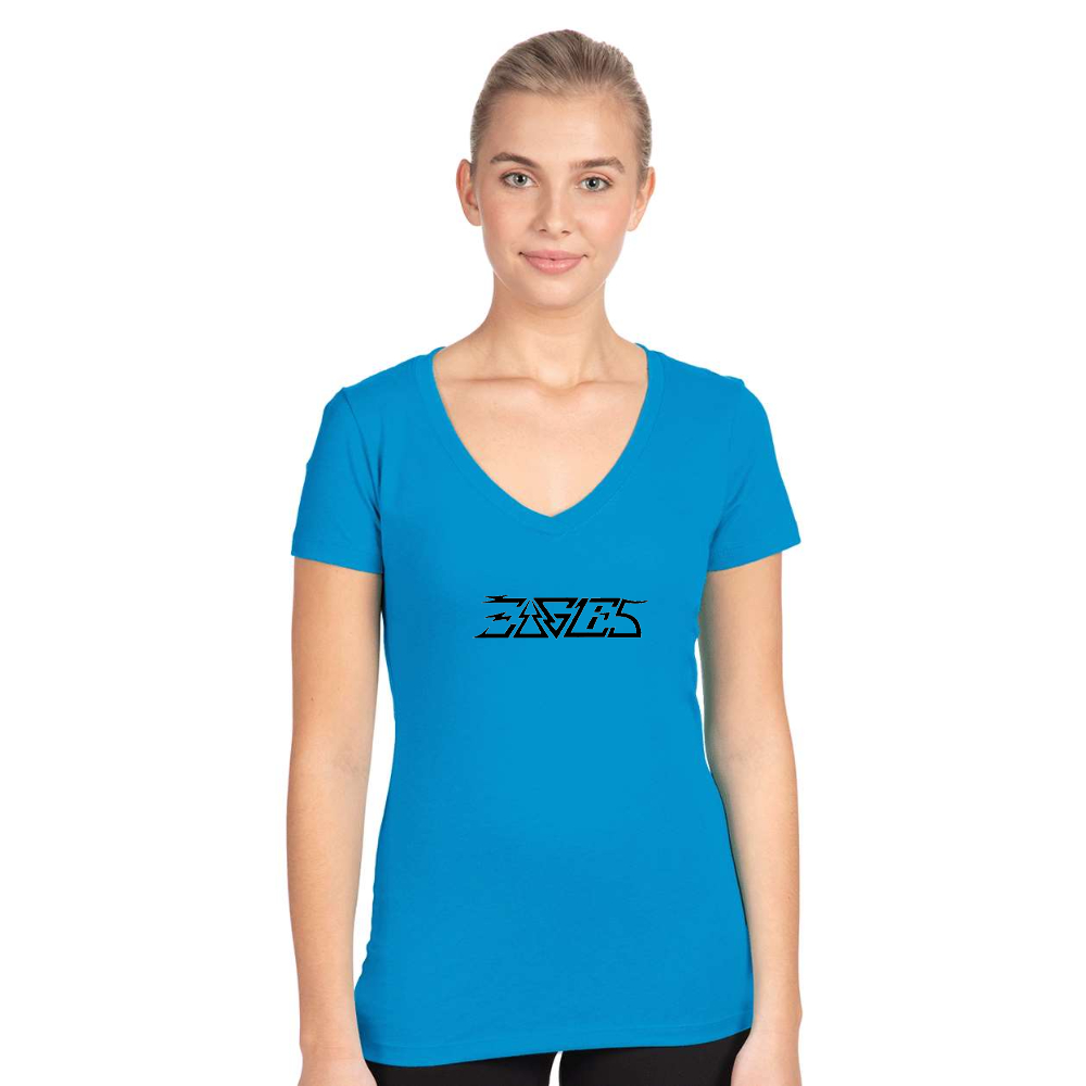 Women's Eagles Next Level V-Neck T-Shirt