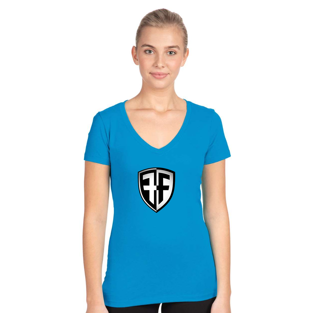 Women's Foffa Bike Next Level V-Neck T-Shirt