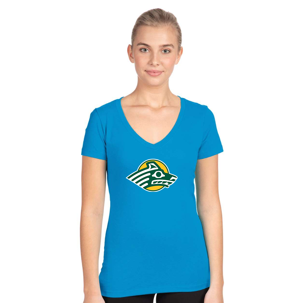 Women's Alaska Anchorage Seawolves Next Level V-Neck T-Shirt