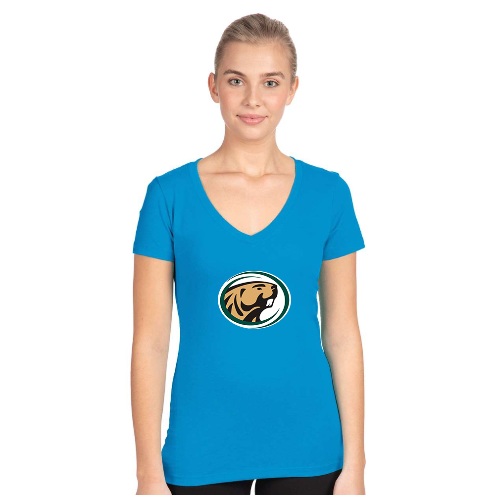 Women's Bemidji State Beavers Next Level V-Neck T-Shirt