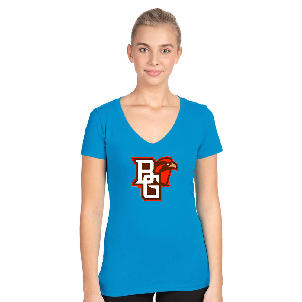 Women's Bowling Green Falcons Next Level V-Neck T-Shirt