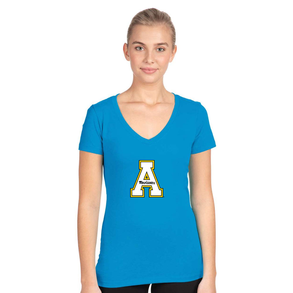 Women's Appalachian State Mountaineers Next Level V-Neck T-Shirt