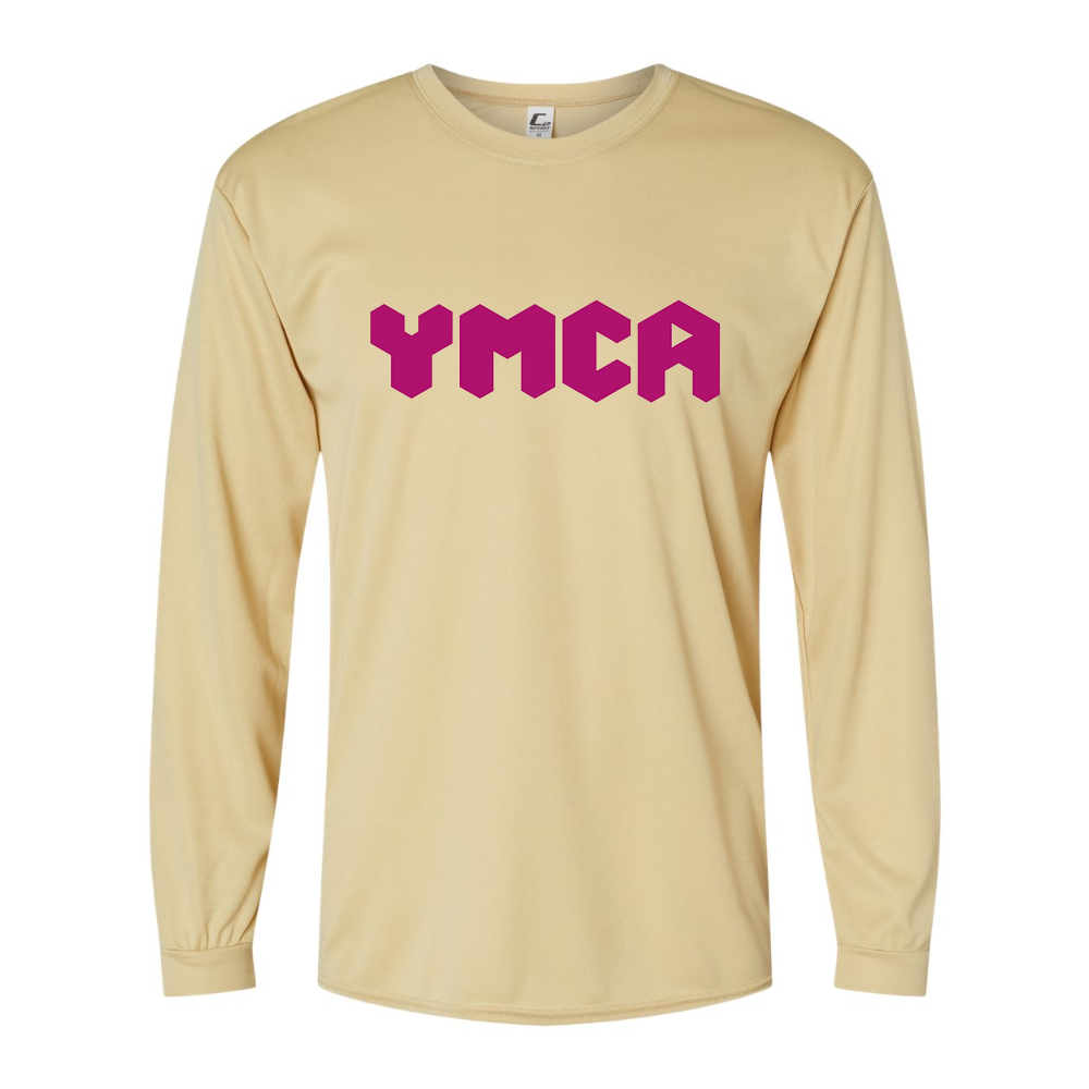 Men's YMCA Mauve Performance Long Sleeve T-Shirt