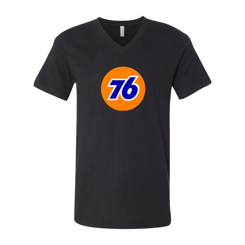 76 Gas Station BELLA CANVAS - Jersey V-Neck T-Shirt
