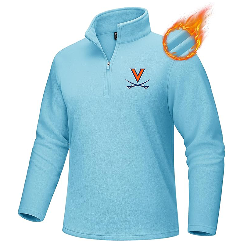Men's (Design Here) MAGCOMSEN Men_s Quarter-Zip Pullover Polar Fleece Sweatshirt Stand Collar Long Sleeve Shirt for Men Thermal Winter Fall