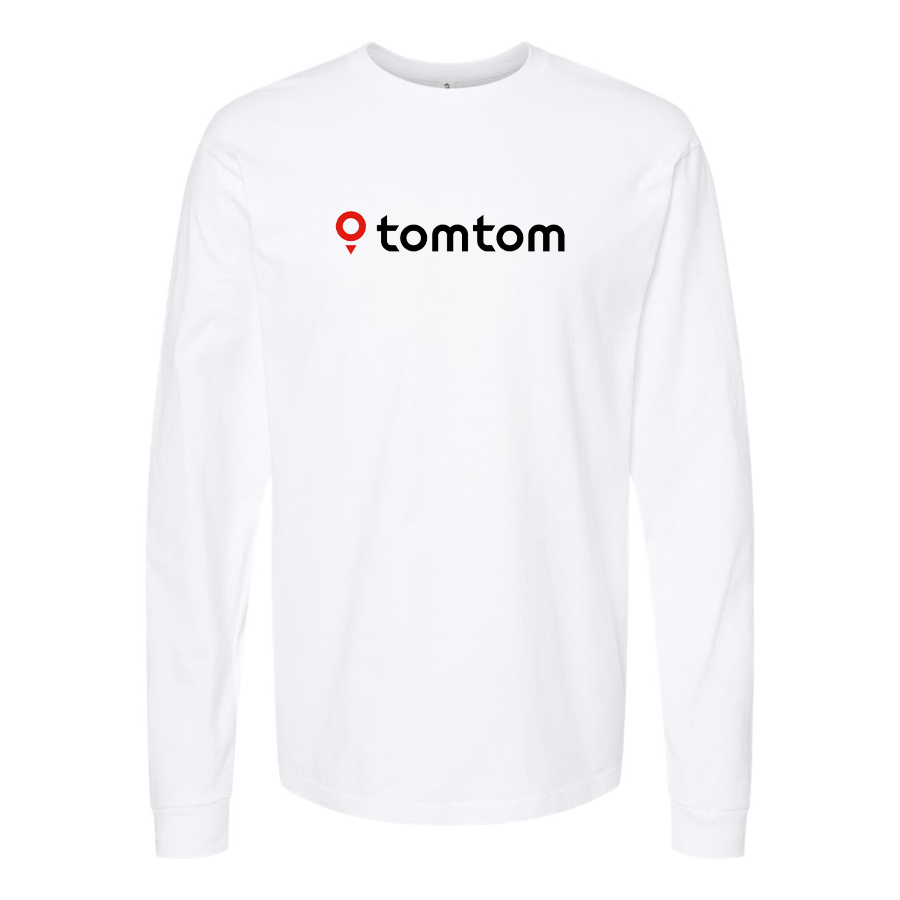 Men's TomTom Logo Cotton Long Sleeve T-Shirt