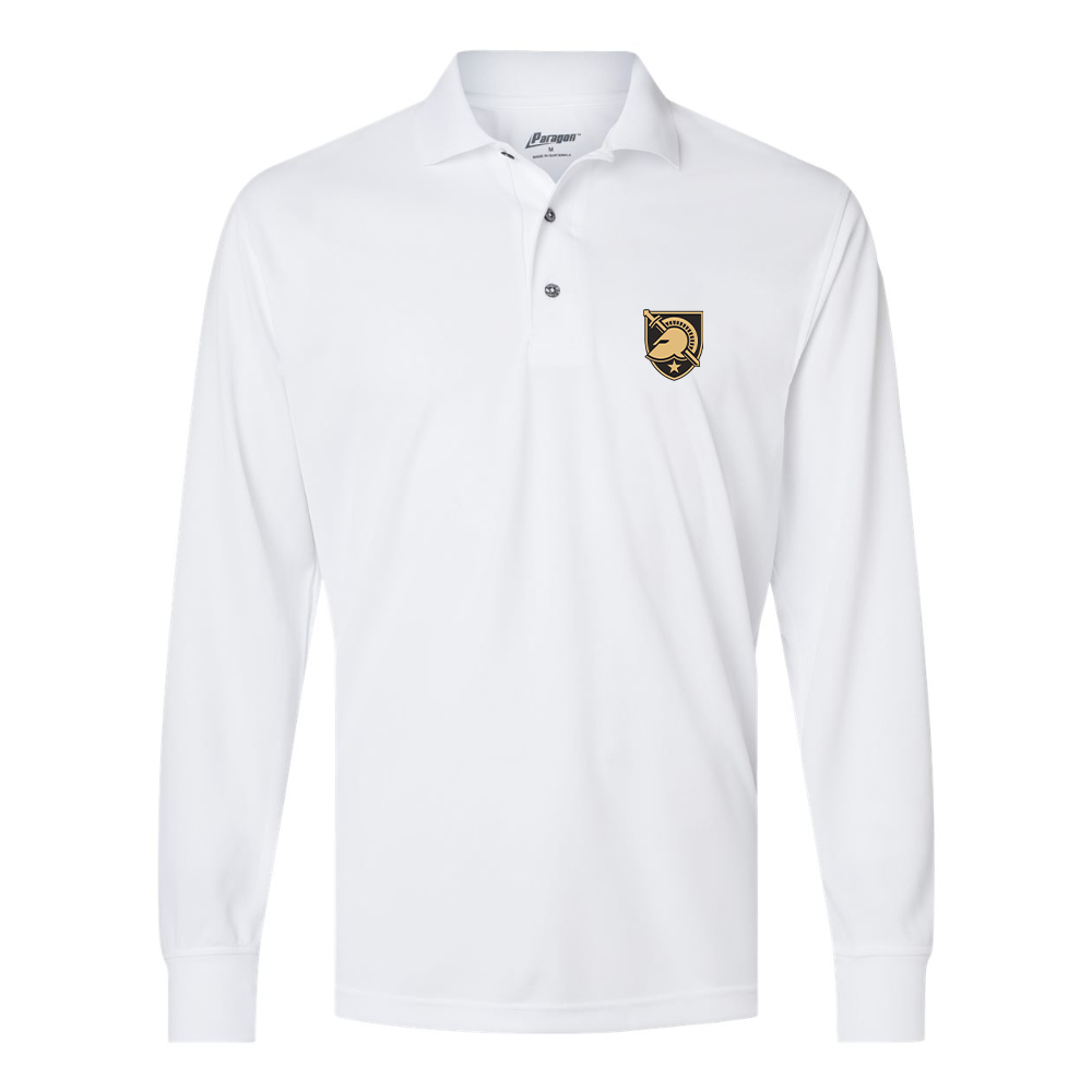 Men's Army Black Knights Paragon Prescott Long Sleeve Polo