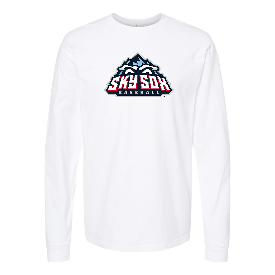 Men's Colorado Springs Sky Sox Logo Cotton Long Sleeve T-Shirt