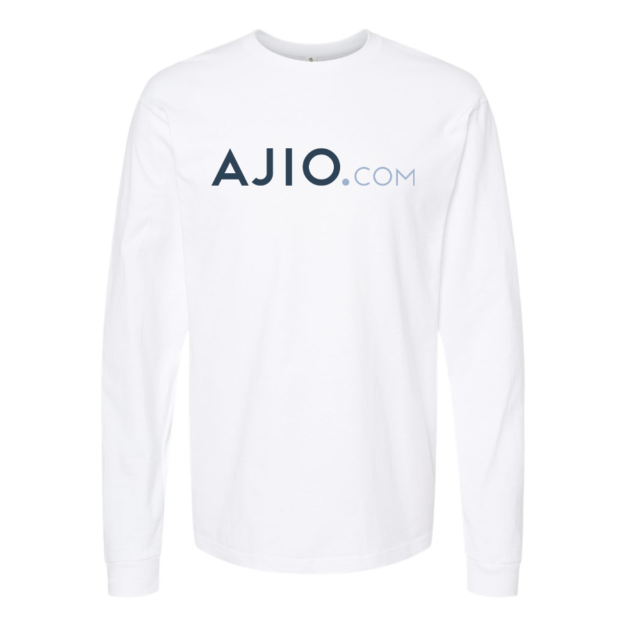Men's Ajio Logo Cotton Long Sleeve T-Shirt