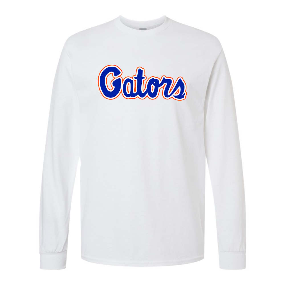Men's Florida Gators Script Gildan Heavy Cotton Long Sleeve T-Shirt