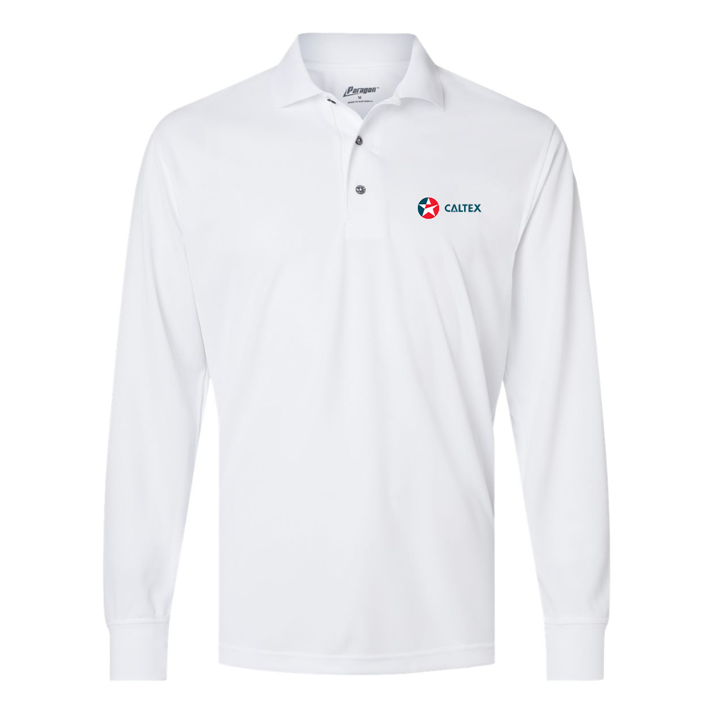 Men's Caltex Gas Station Paragon Prescott Long Sleeve Polo
