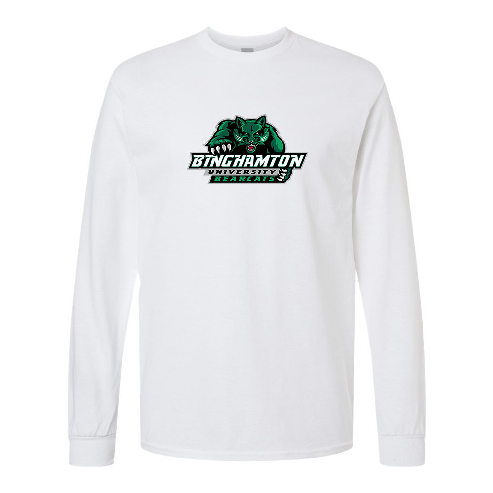 Men's Binghamton Bearcats Gildan Heavy Cotton Long Sleeve T-Shirt