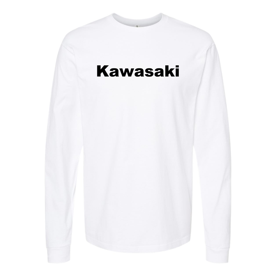 Men's Kawasaki Logo Cotton Long Sleeve T-Shirt