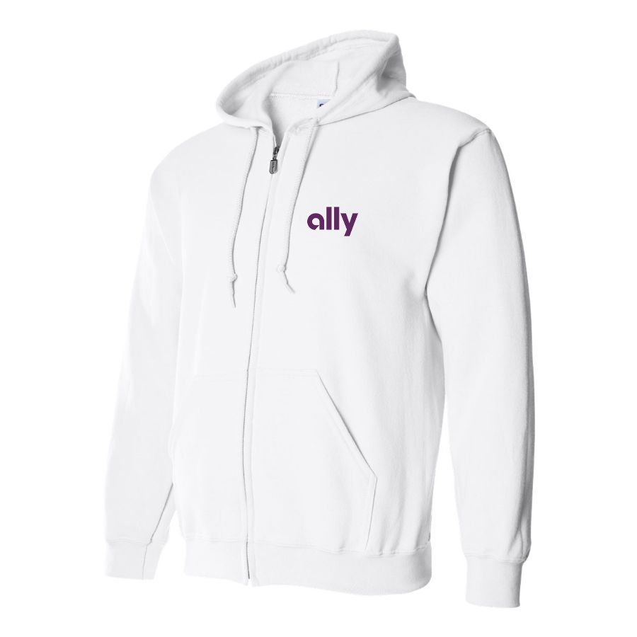 Men's Ally Financial Logo Zipper Hoodie