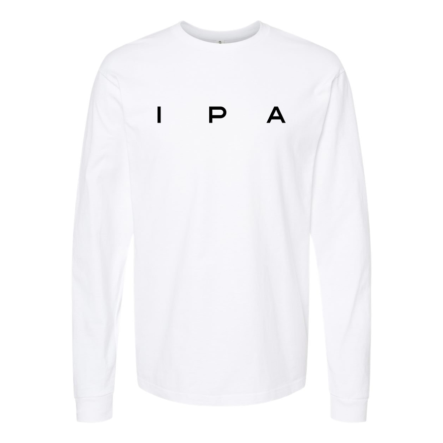 Men's IPA Logo Cotton Long Sleeve T-Shirt