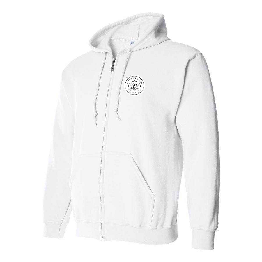 Men's Happy Mammoth Logo Zipper Hoodie