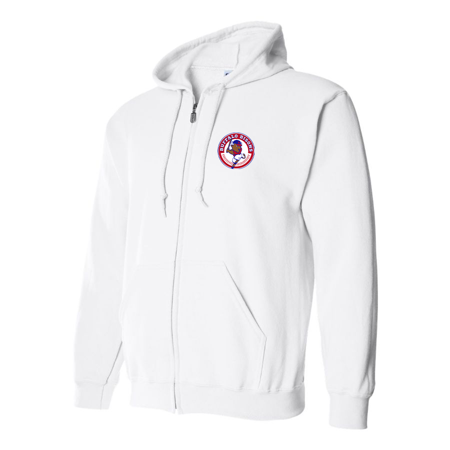 Men's Buffalo Bisons Logo Zipper Hoodie