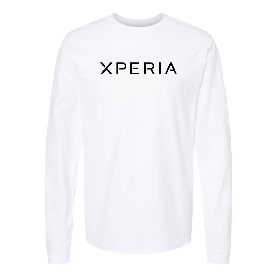 Men's Xperia Logo Cotton Long Sleeve T-Shirt