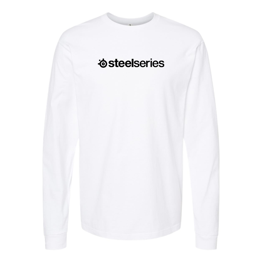 Men's Steelseries Logo Cotton Long Sleeve T-Shirt
