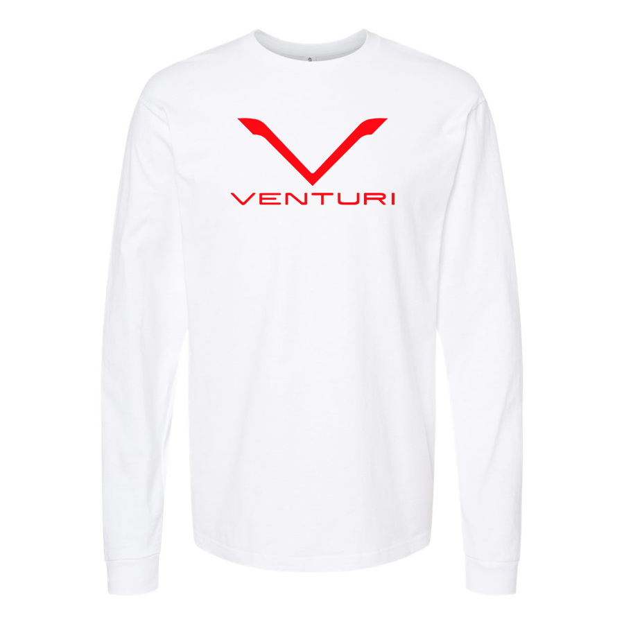 Men's Venturi Logo Cotton Long Sleeve T-Shirt