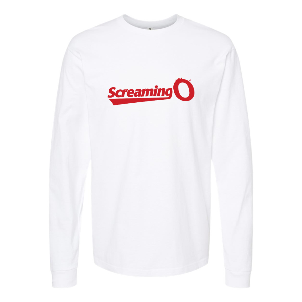 Men's ScreamingO Logo Cotton Long Sleeve T-Shirt