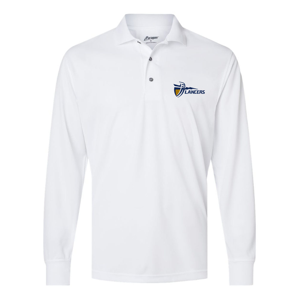 Men's California Baptist Lancers Paragon Prescott Long Sleeve Polo