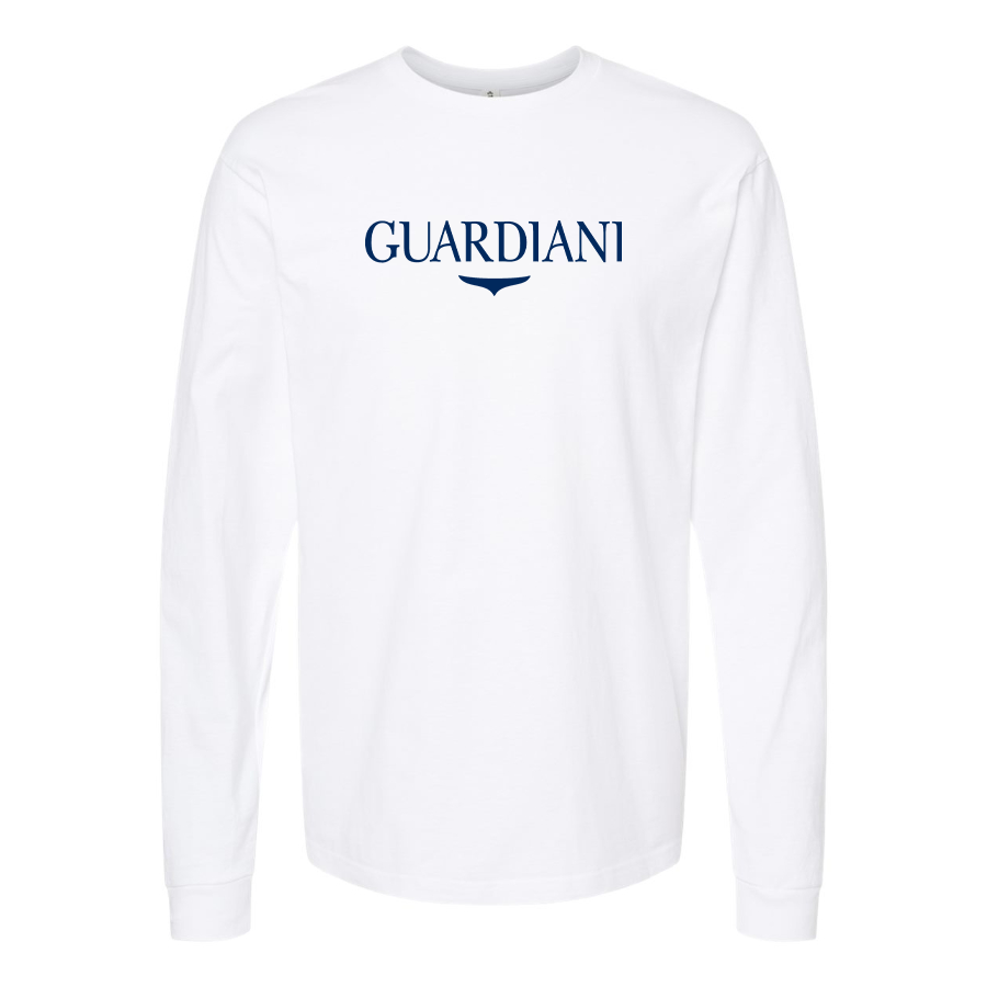 Men's Alberto Guardiani Logo Cotton Long Sleeve T-Shirt
