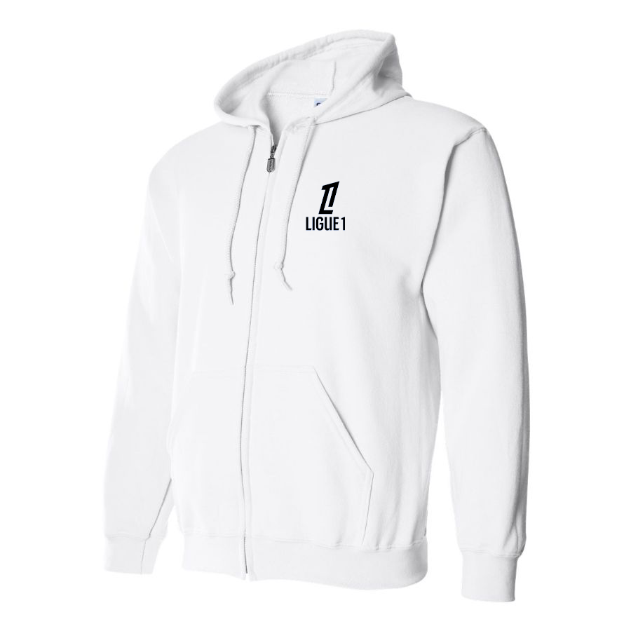 Men's Ligue 1 Logo Zipper Hoodie