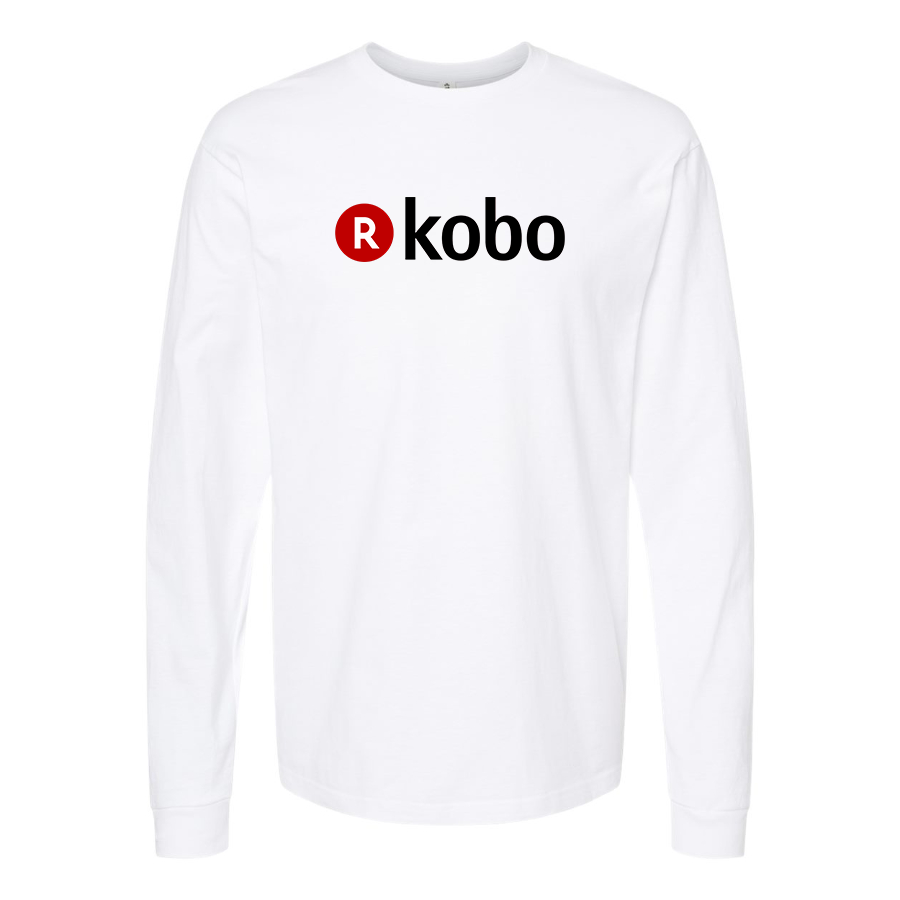 Men's Kobo Logo Cotton Long Sleeve T-Shirt