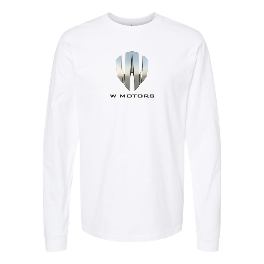 Men's W Motors Logo Cotton Long Sleeve T-Shirt