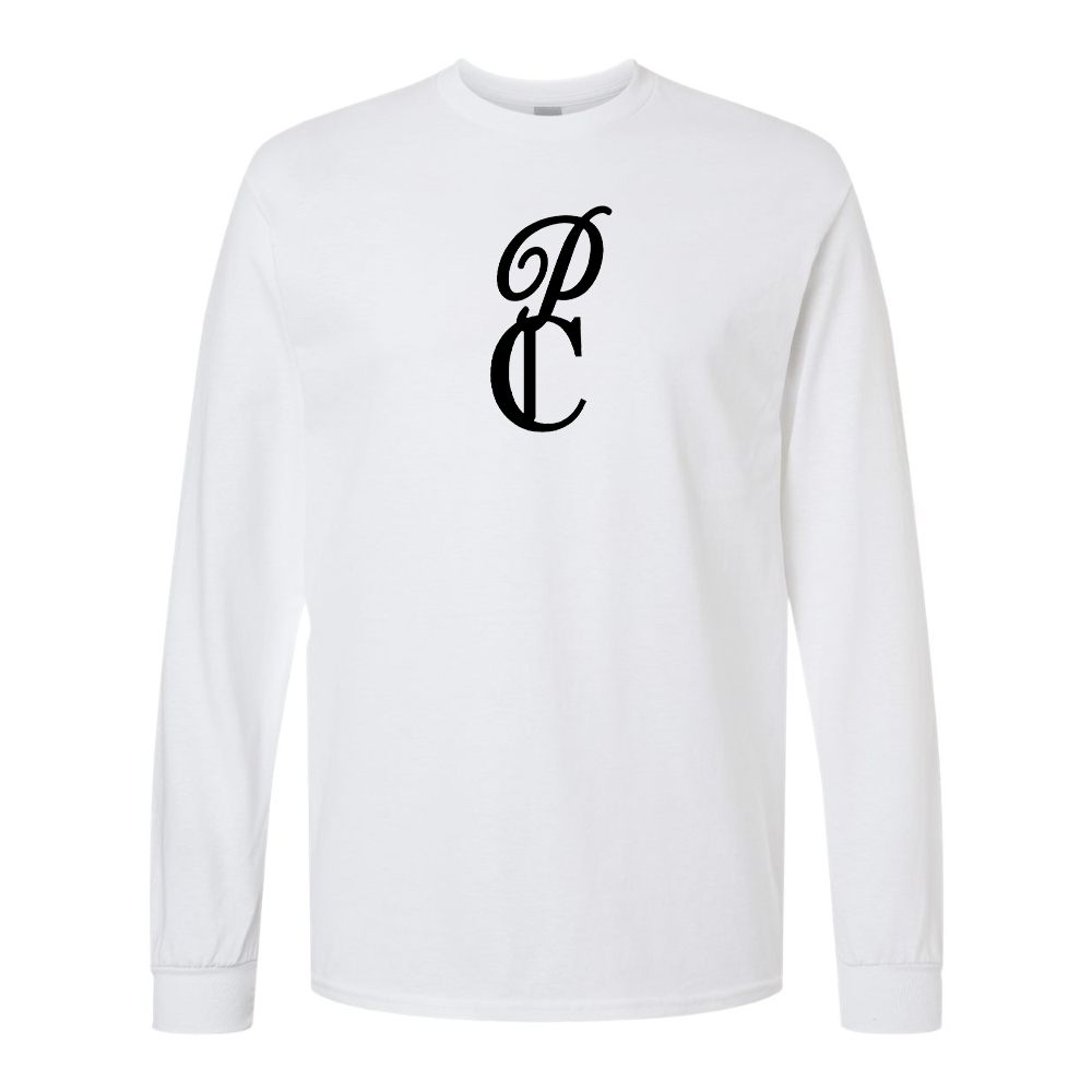 Men's P & C Black Gildan Heavy Cotton Long Sleeve T-Shirt