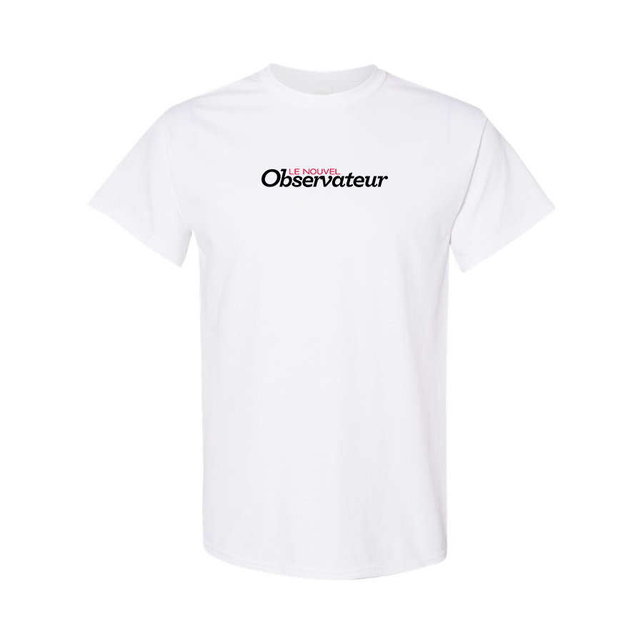 Men's Le Nouvel Observateur Logo Cotton T-Shirt