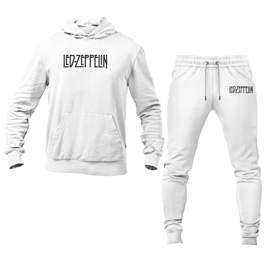 Men's Led Zeppelin Logo Hoodie Joggers Set