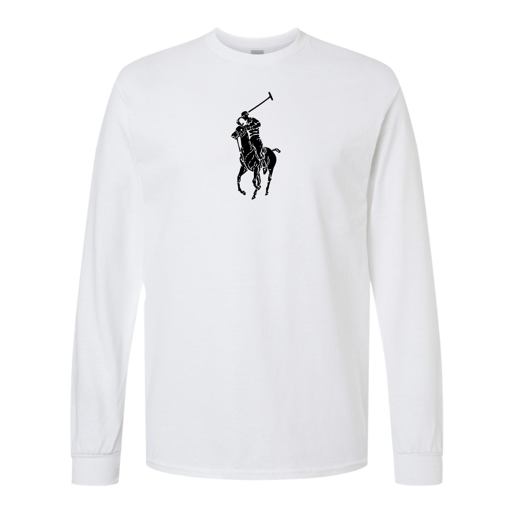 Men's Polo Ralph Lauren Gildan Heavy Cotton Long Sleeve T-Shirt