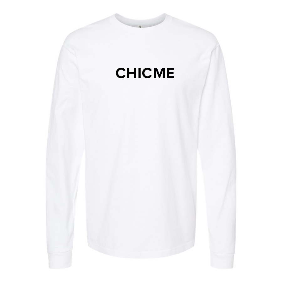 Men's Chic Me Logo Cotton Long Sleeve T-Shirt
