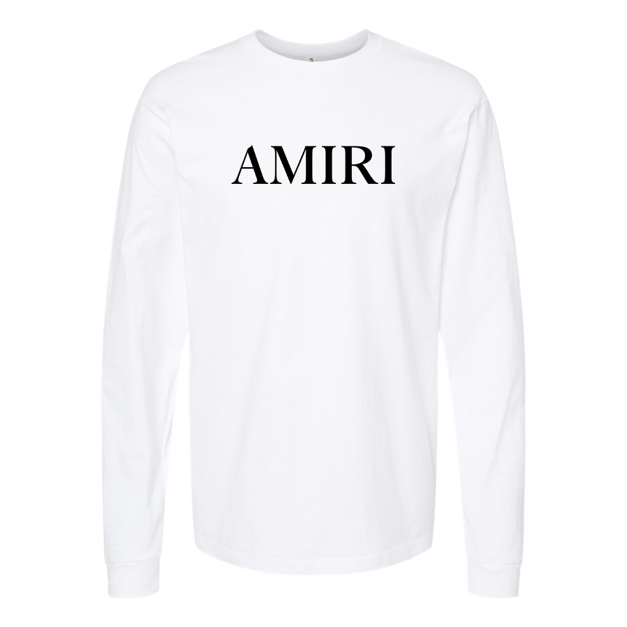 Men's Amiri Logo Cotton Long Sleeve T-Shirt