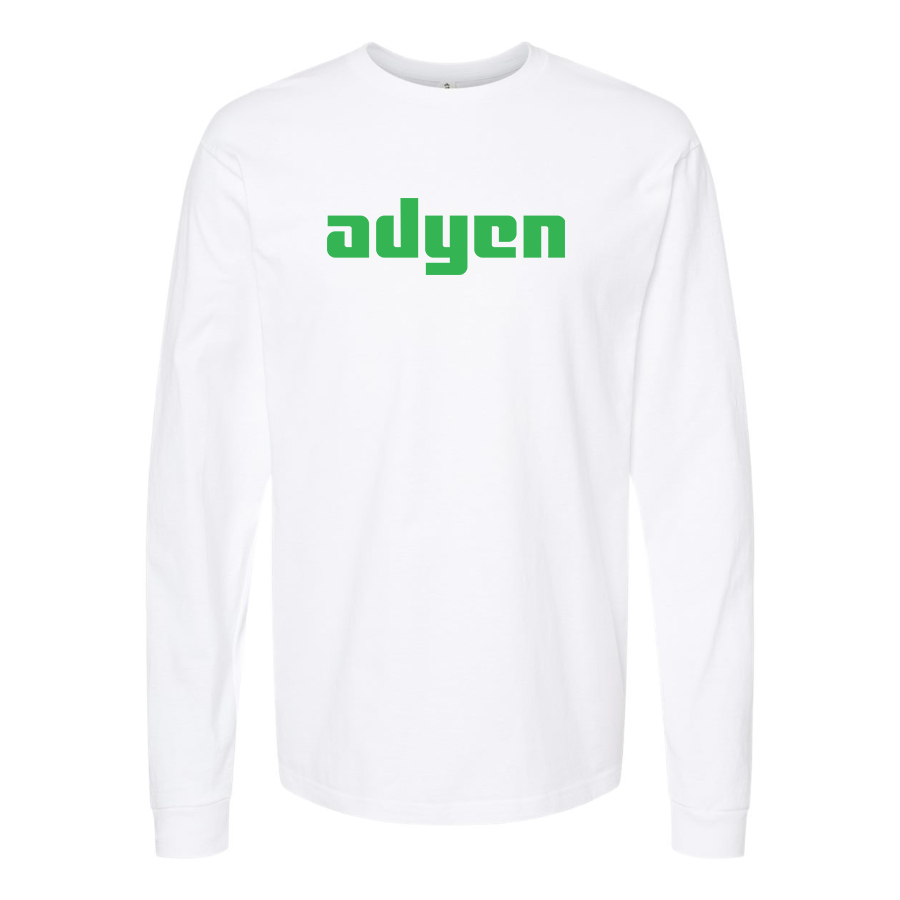 Men's Adyen Logo Cotton Long Sleeve T-Shirt