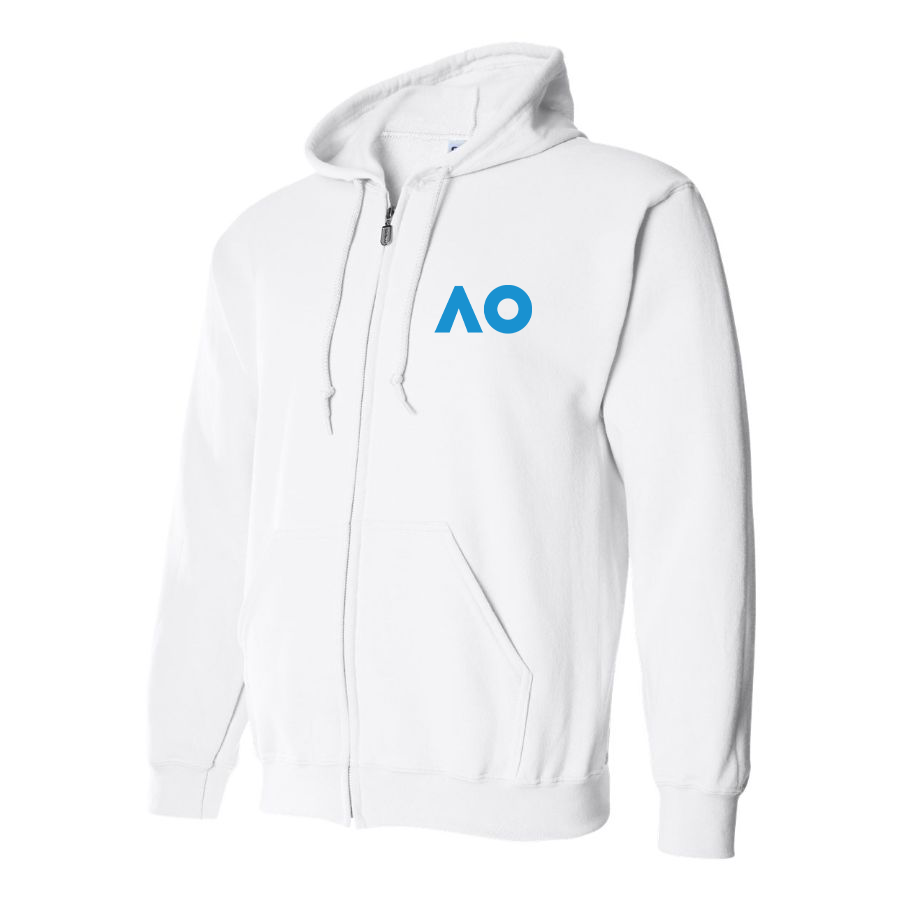 Men's Australian Open Logo Zipper Hoodie
