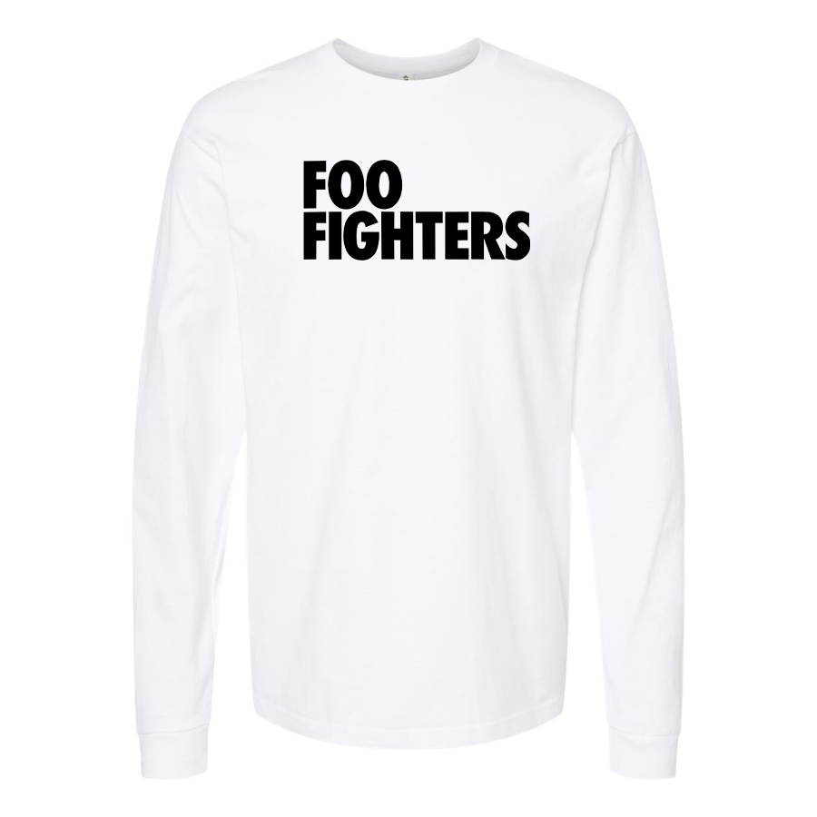 Men's Foo Fighters Logo Cotton Long Sleeve T-Shirt