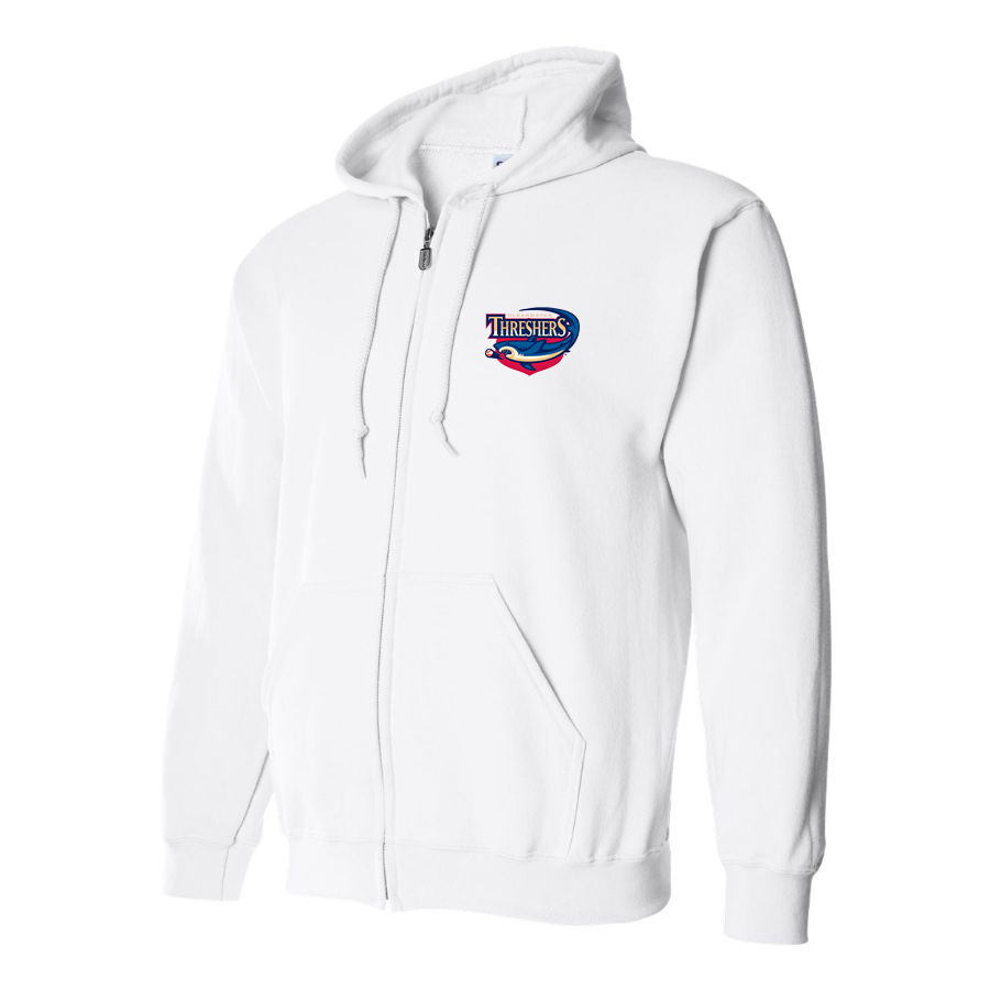 Men's Clearwater Threshers Logo Zipper Hoodie