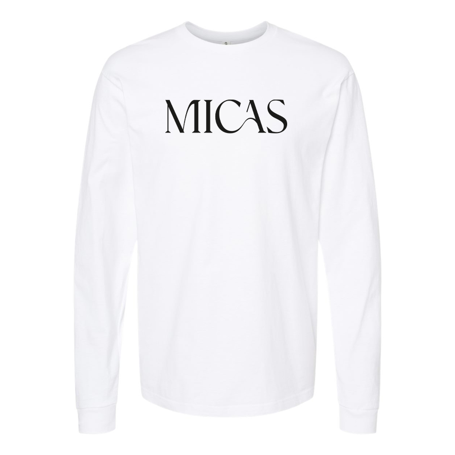 Men's Micas Logo Cotton Long Sleeve T-Shirt