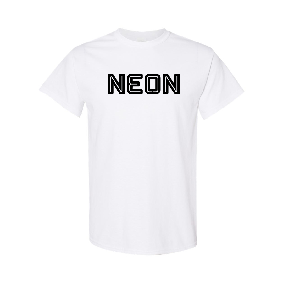 Men's Neon Logo Cotton T-Shirt