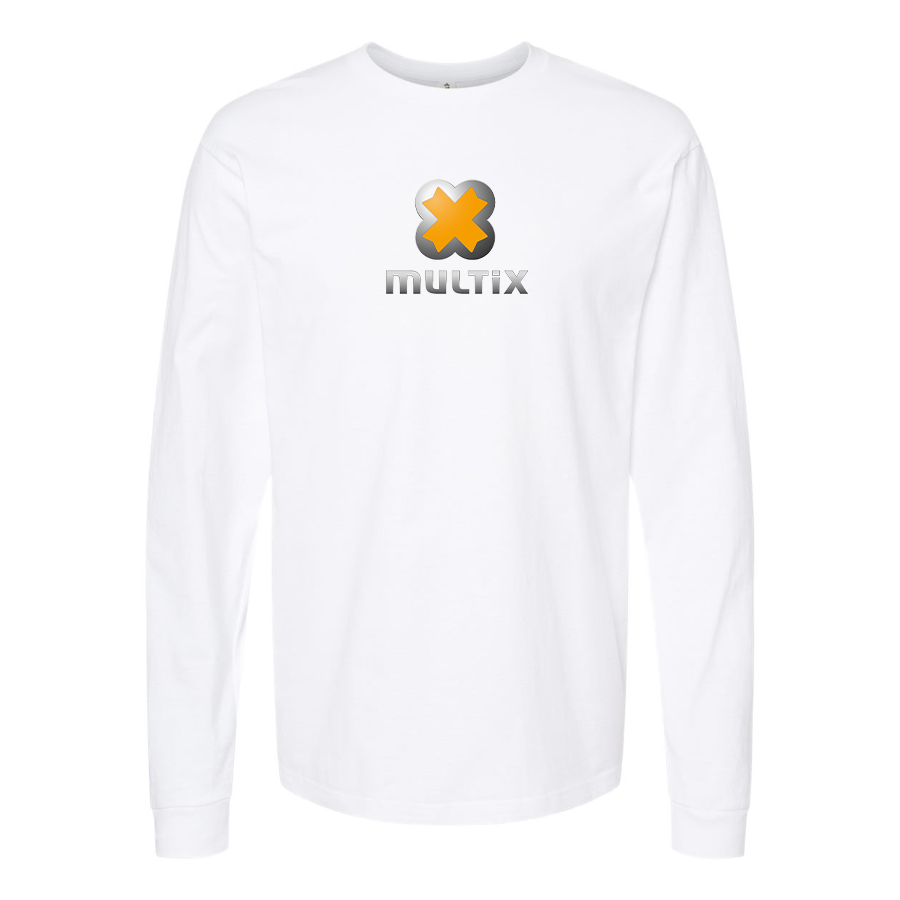 Men's Multix Logo Cotton Long Sleeve T-Shirt