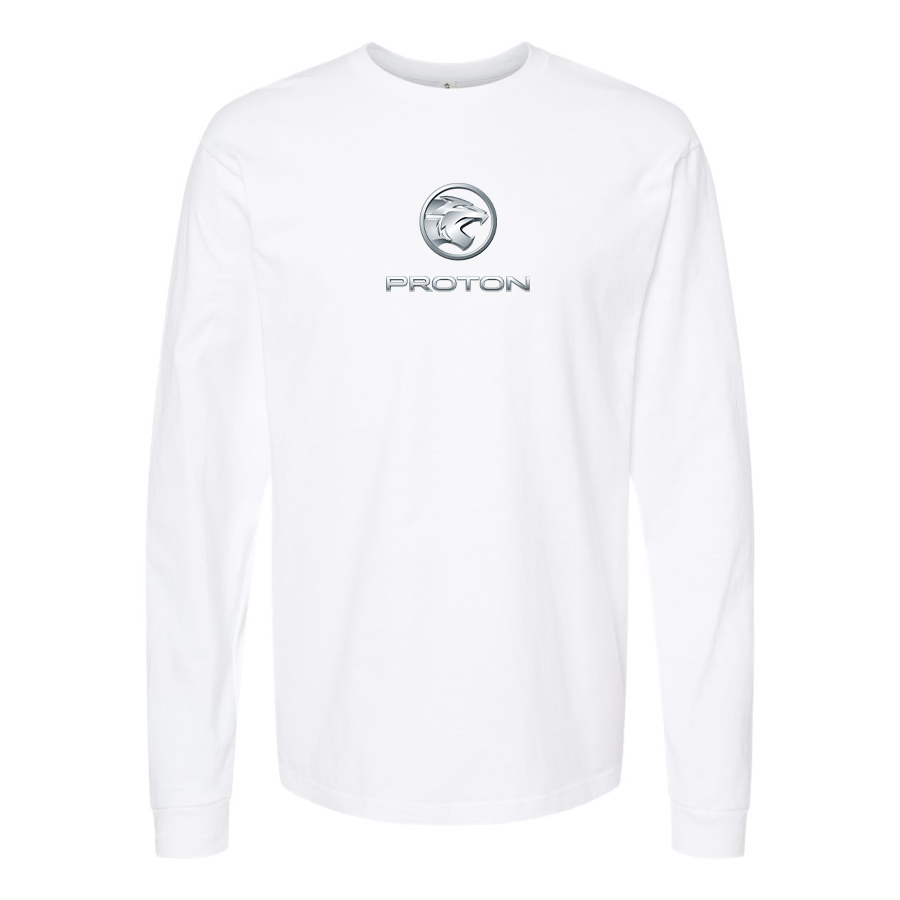 Men's Proton Logo Cotton Long Sleeve T-Shirt